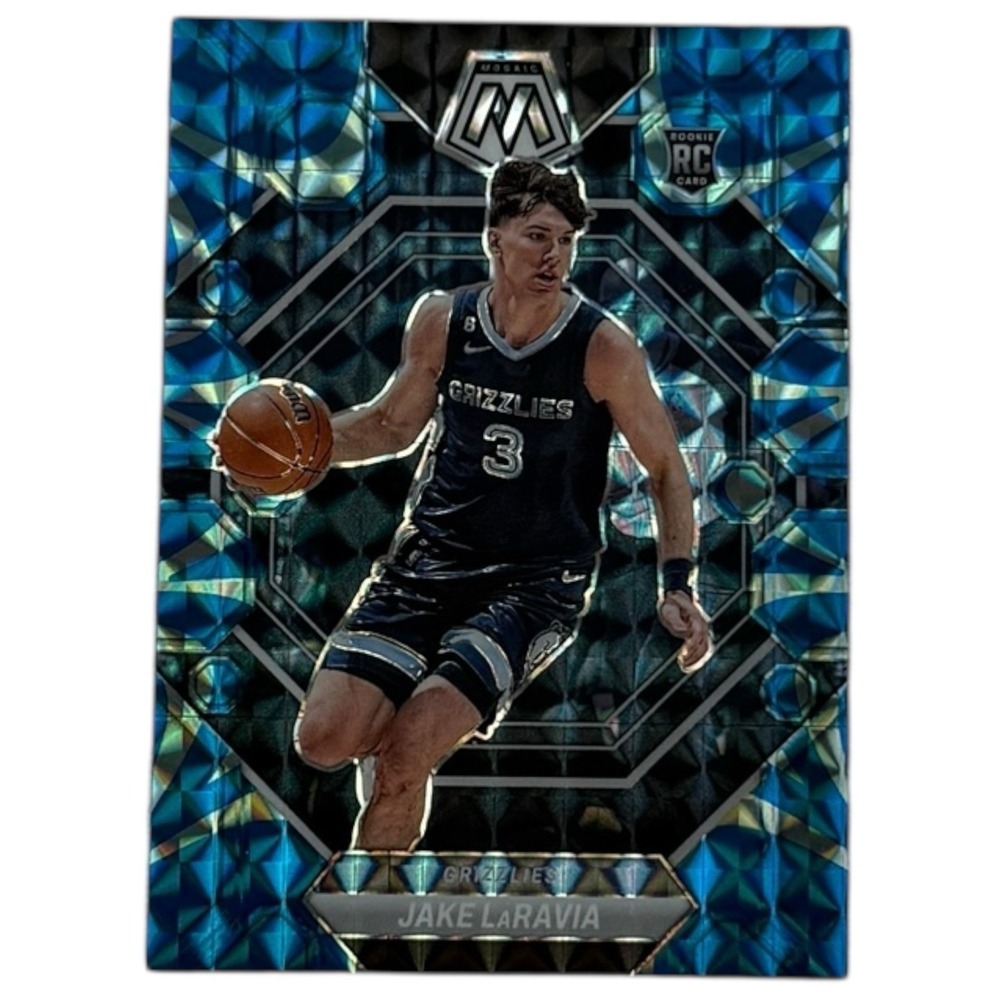 2022-23 Panini‎ Mosaic Rookies Reactive Blue Prizm Jake LaRavia #204 Rookie RC